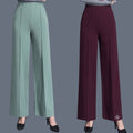 Korean Wide Leg Pant for Women| High Waist Stretch Office & Casual Trousers |