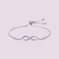 Infinity Adjustable Bracelet for Women | Anti-Tarnish Silver Bracelet