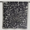 Elegant Black & Grey Abstract Print Women's Scarf | Soft Lightweight Korean Style Shawl, Wrap & Stole