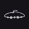 Silver Crystal Bracelet for Women | Adjustable Anti-Tarnish Bracelet