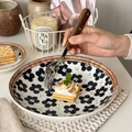 Elegant Ceramic Pasta & Dinner Plate | 25cm Multicolor Design