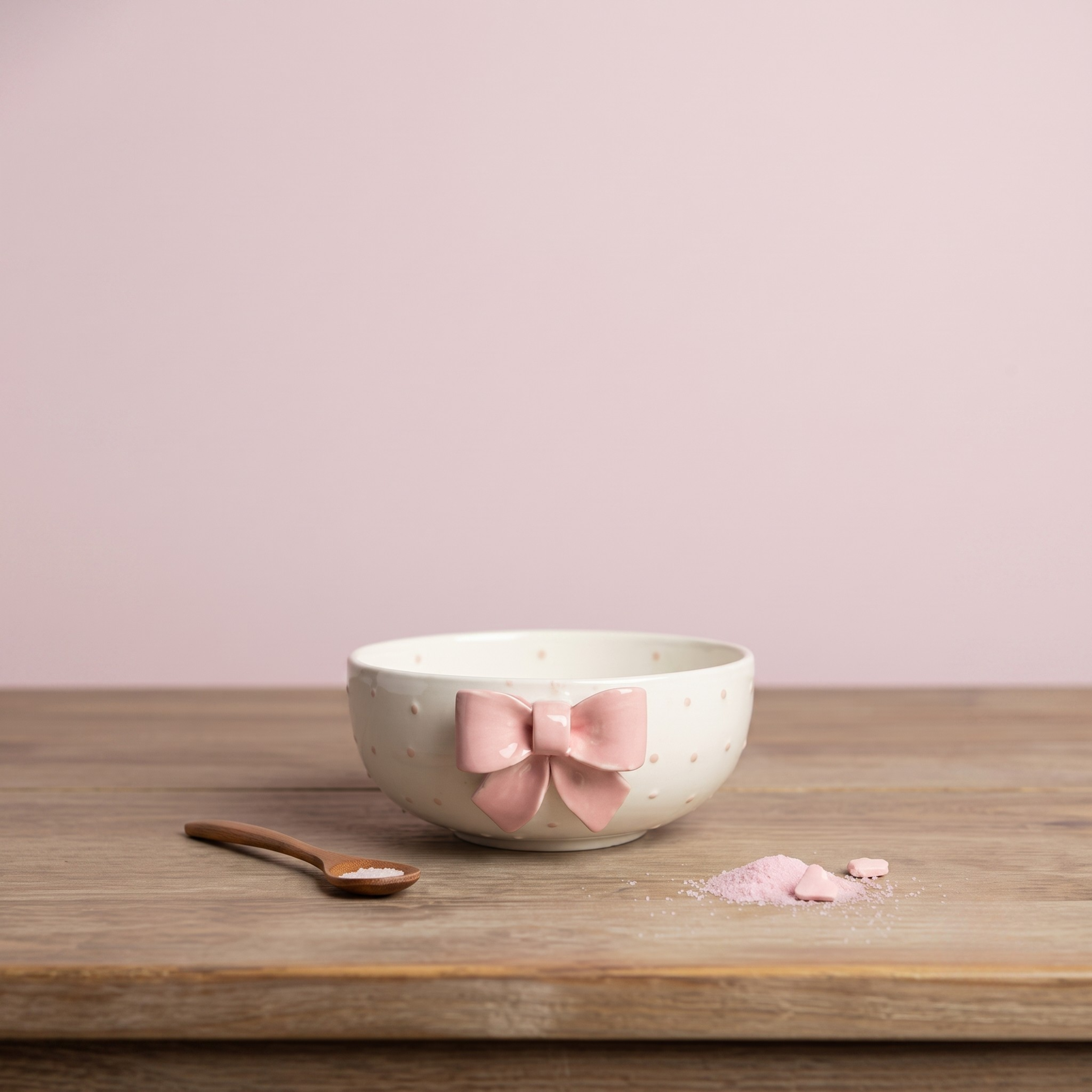 Premium Pink Ceramic Bowl | Microwave Safe & Reusable Serving Bowl (18cm)