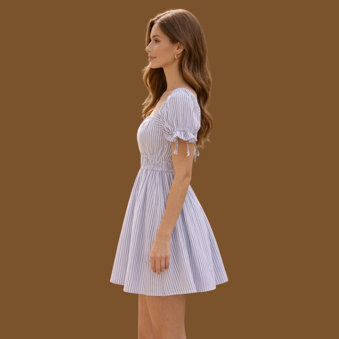 Bluebell Breeze Smocked Mini Dress