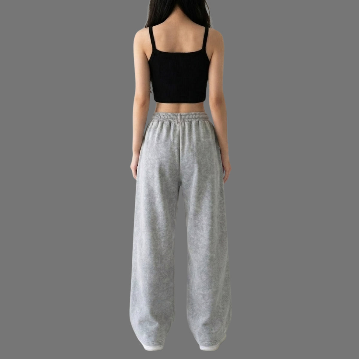 Women's Oversized KOREAN Gothic Spider Web Graphic Sweatpants