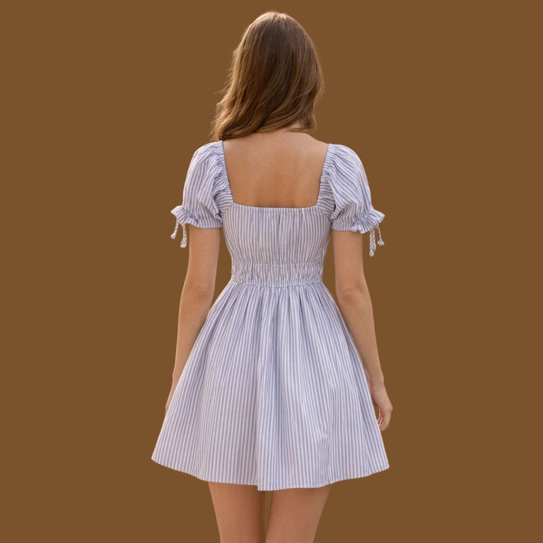 Bluebell Breeze Smocked Mini Dress