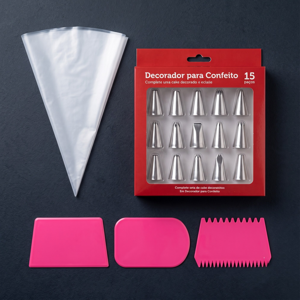 Premium Stainless Steel Icing & Piping Tips Set | Multipack