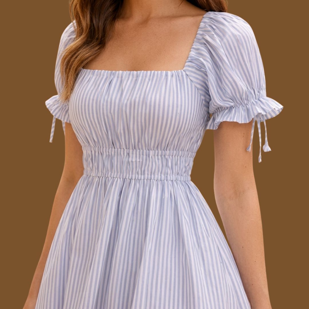 Bluebell Breeze Smocked Mini Dress