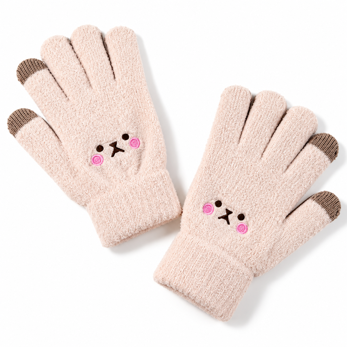 Cute Winter Gloves for Women | Warm Fuzzy Touchscreen Gloves